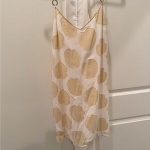 Lilly Pulitzer White and Gold Shell Dress